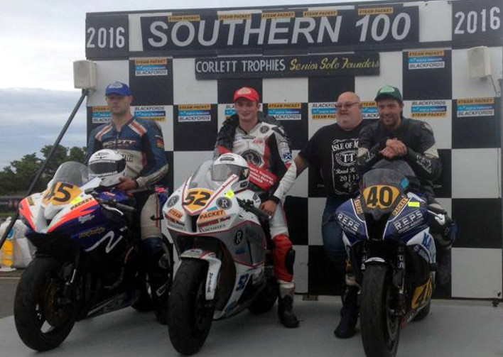 Rhys Hardisty, 3rd place at the 2016 Southern 100